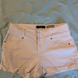 Aeropostale Women's High Waist White Shorts
